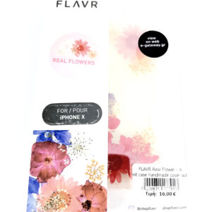 Θήκη κινητού Flavr Real Flower - Amelia - transparent handmade cover with real flowers for iPhone X