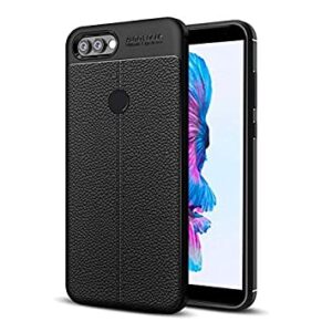 Θήκη κινητού Litchi Pattern Flexible Cover TPU  For Huawei Honor 9 Lite Black