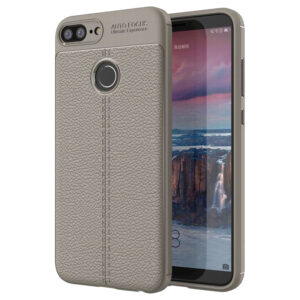 Θήκη κινητού Litchi Flexible Cover For Huawei Honor 9 Lite Grey
