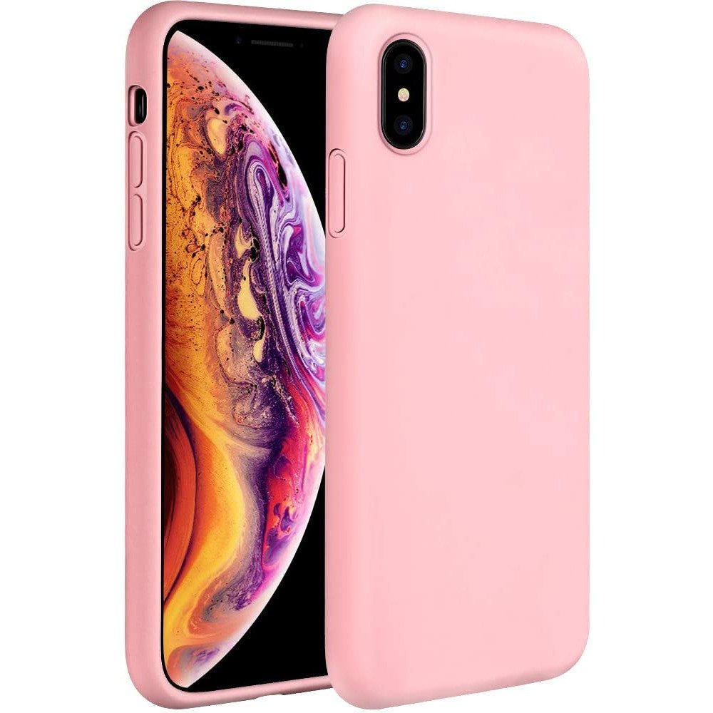 Θήκη κινητού Silicon soft flexible rubber for Iphone Xs max pink