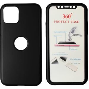 Θήκη κινητού Powertech Θήκη Body 360° με Tempered Glass για iPhone 11 Pro, μαύρη