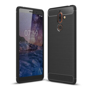 Θήκη κινητού Carbon  For Nokia 7Plus Black