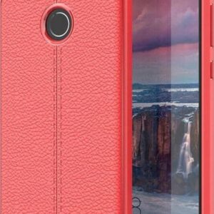 Θήκη κινητού Litchi Pattern Flexible Cover TPU  For Huawei Honor 9 Lite Red