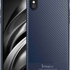 Θήκη κινητού iPaky Carbon Fiber Cover TPU  For iPhone XR Blue