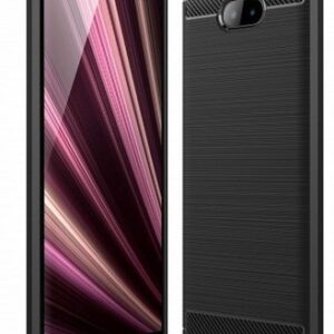 Θήκη κινητού Hurtel Carbon for Sony Xperia 10 Plus TPU Black