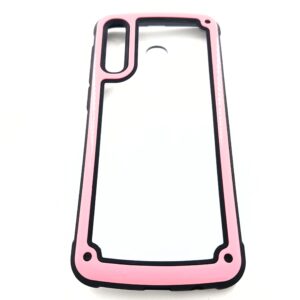 Θήκη κινητού Oem Solid Frame PC  For Samsung Galaxy A50/A30 TPU Clear-Pink With Frame