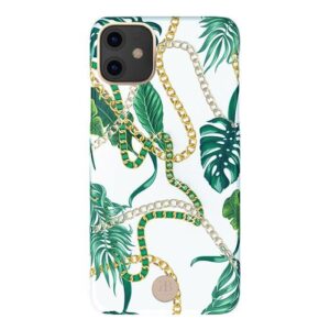 Θήκη κινητού Kingxbar Luxury Series for Apple iPhone 11 TPU Green with Original Swarovski Crystals