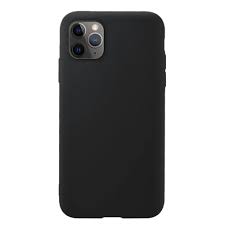 Θήκη κινητού Silicone  Soft Flexible Rubber Cover for iPhone 11 Pro Max black