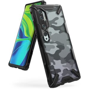 Θήκη κινητού Ringke Fusion X Design durable PC  with TPU Bumper for Xiaomi Mi Note 10 / Mi Note 10 Pro / Mi CC9 Pro Camo Black