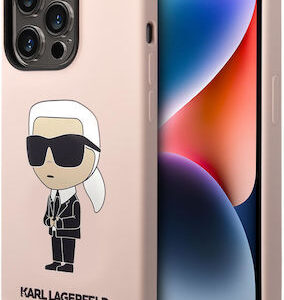 Θήκη Κινητόυ Karl Lagerfeld Silicone Ikonik MagSafe for iPhone 14 Pro Max Pink