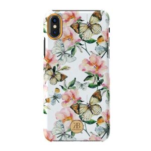 Θήκη κινητού Kingxbar Blossom  decorated with original Swarovski crystals For iPhone XS / iPhone X white