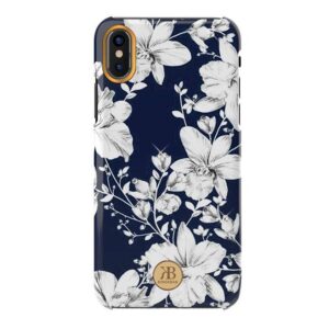 Θήκη κινητού Kingxbar Blossom  decorated with original Swarovski crystals For iPhone XS / iPhone X blue