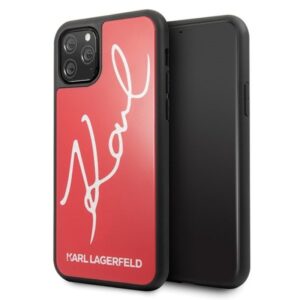 Θήκη κινητού Karl Lagerfeld for iPhone 11 Pro Hard  Signature Glitter Red