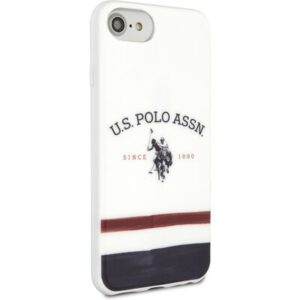 Θήκη κινητού US Polo USHCI8PCSTRB for iPhone 7/8/SE 2020 biały/white Tricolor Pattern Collection