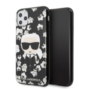 Θήκη κινητού Karl Lagerfeld For iPhone 11 Pro Max black Karl with Flowers