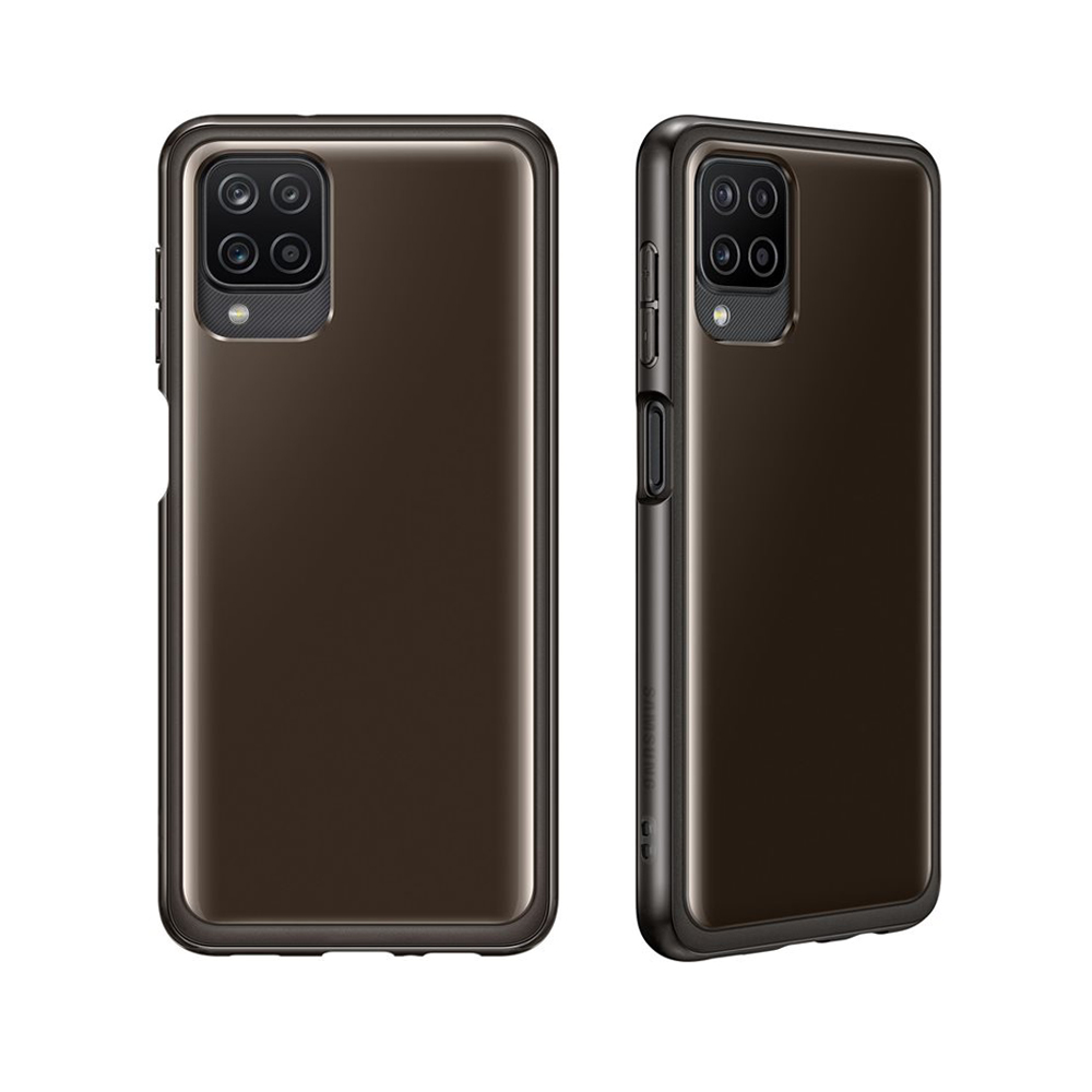 Θήκη κινητού Original Soft Clear Cover EF-QA125TBEGEU for Samsung Galaxy A12 Black - Image 2