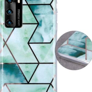 Θήκη κινητού Oem  Geometric Marmur  for Huawei P40 Tpu Green