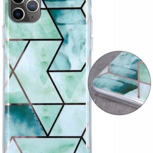 Θήκη κινητού Oem Geometric Marmur  For Apple iPhone 11 Pro Tpu Green