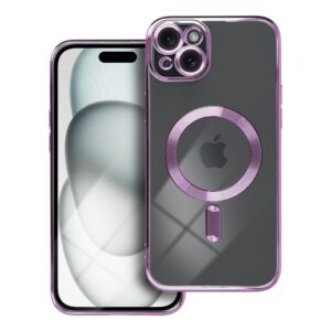 Θήκη κινητού Forcell Electro Mag Cover Compatible with MagSafe for iPhone 15 Plus Deep Purple