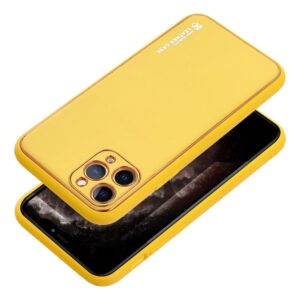 Θήκη κινητού Forcell Leather for iPhone 15 Pro Max Yellow