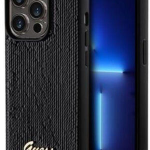 Θήκη Κινητού Guess Sequin Script Logo for Apple iPhone 14 Pro TPU Black