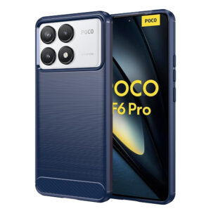 Θήκη Κινητού Techsuit Carbon Silicone for Xiaomi Poco F6 Pro TPU Blue