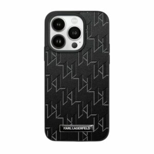 Θήκη κινητού Karl Lagerfeld PU Leather Monogram Metal Logo MagSafe Case for iPhone 15 Pro Max Black