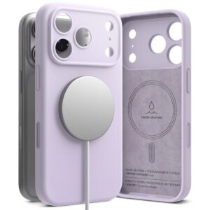 Θήκη κινητού Ringke Silicone Magnetic MagSafe for iPhone 17 Pro Light Purple