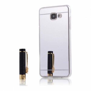Θήκη κινητού Μεταλλική  Προστασίας Mirror και Bumper για Samsung A320 Galaxy A3 (2017) Silver
