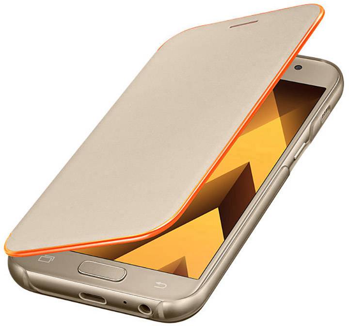 Θήκη κινητού για Samsung Galaxy A3 (2017) Flip Cover Gold