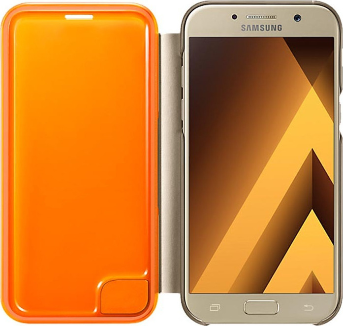 Θήκη κινητού για Samsung Galaxy A3 (2017) Flip Cover Gold - Image 4