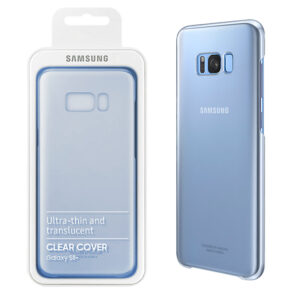 Θήκη κινητού Samsung Clear Cover Blue για το G955 Galaxy S8 Plus (EU Blister) EF-QG955CLE