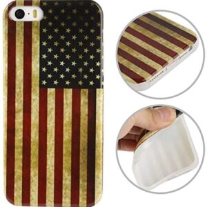 Θήκη κινητού For iPhone 5/5S USA Flag Vintage TPU