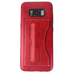 Θήκη κινητού Kanjian For Samsung G955F Galaxy S8 Plus Business Card Backcover Slot Leather - Red