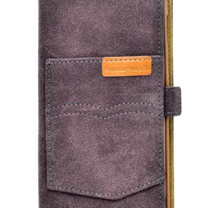 Θήκη κινητού Powertech Pocket UniFlip Universal για Smartphone 5.6 - 6", καφέ