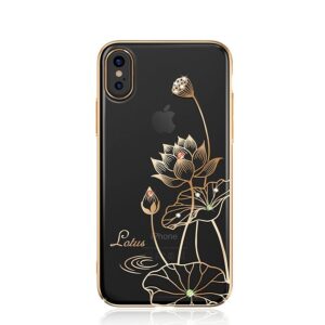 Θήκη κινητού Kingxbar  with Original Swarovski Crystals For iPhone X Golden
