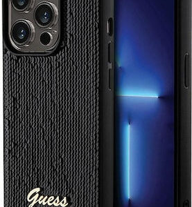 Θήκη κινητού Guess for iPhone 13 Pro Max 6,7" Black Hardcase Sequin Script Metal