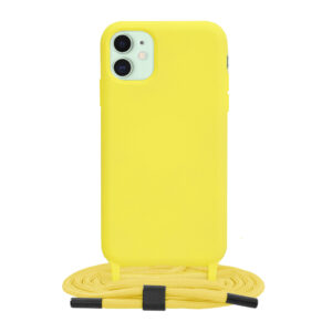 Θήκη κινητού Techsuit Crossbody Lanyard for iPhone 11 Yellow