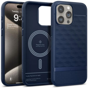 Θήκη κινητού Spigen Caseology Parallax MagSafe for iPhone 15 Pro Max Midnight Blue