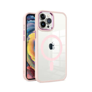 Θήκη Κινητού Techsuit MagSafe Pro Silicone for Apple iPhone 14 TPU Clear-Pink