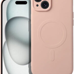 Θήκη κινητού Forcell Silicone Mag Cover Compatible with MagSafe for iPhone 15 Plus Pink
