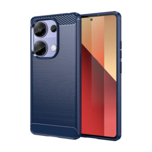 Θήκη Κινητού Techsuit Carbon Silicone for Xioami Redmi Note 13 Pro 4G/Poco M6 Pro TPU Blue