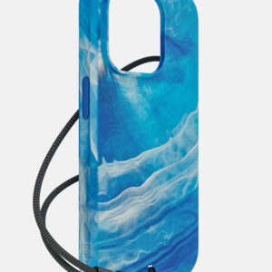 Θήκη κινητού Bodyguardz Carve Marble MagSafe for iPhone 15 Pro Blue/White