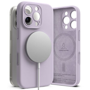 Θήκη κινητού Ringke Silicone Magnetic MagSafe for iPhone 16 Pro TPU Light Purple
