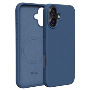 Θήκη κινητού Etteri Silicone Mag for iPhone 16 6,1" Dark Blue