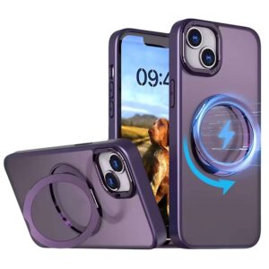 Θήκη κινητού Oem Mag Ring Rotating for iPhone 16 6,1" Purple