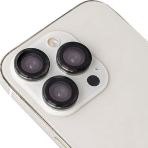 Προστασία Κάμερας Oem Set of Lens Glasses for iPhone 12 Pro Max 6,7" Black Frame (3 pcs)