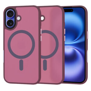 Θήκη κινητού Techsuit HaloFrost Series for iPhone 16 Bordeaux