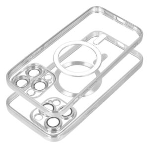 Θήκη κινητού Forcell Electro Mag Cover Compatible with MagSafe for Samsung S24 Silver