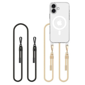 Θήκη κινητού Tech-Protect Flexair Chain MagSafe for iPhone 16 Black and Beige